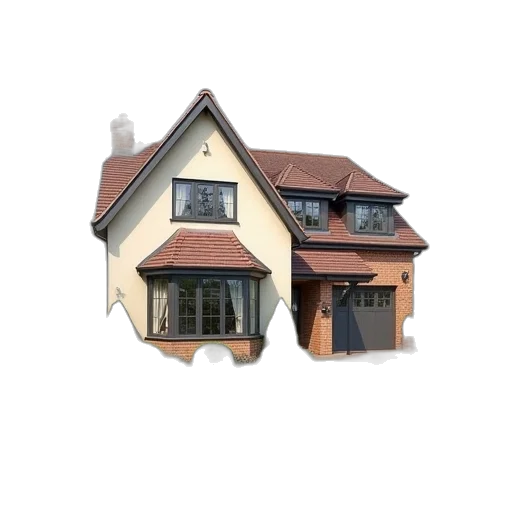 building, 3d render, photorealistic, bedrooms transparent PNG cut-out