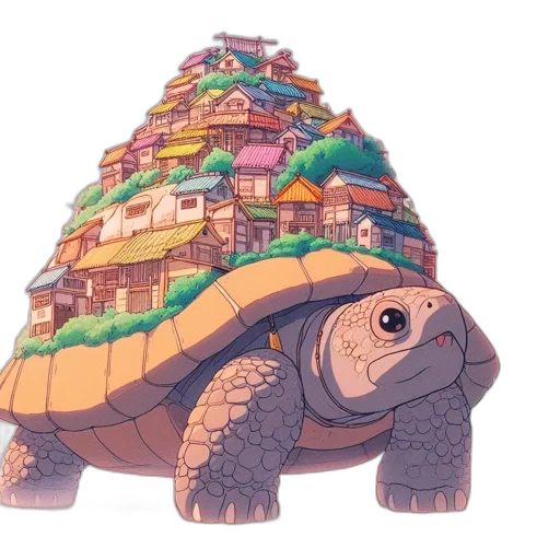 animal, building, concept art, 3d render transparent PNG cut-out