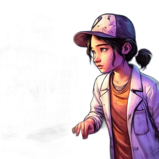 hat, jacket, concept art, cartoon transparent PNG cut-out