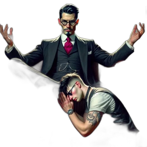 concept art, comic book art, cyberpunk, photorealistic transparent PNG cut-out