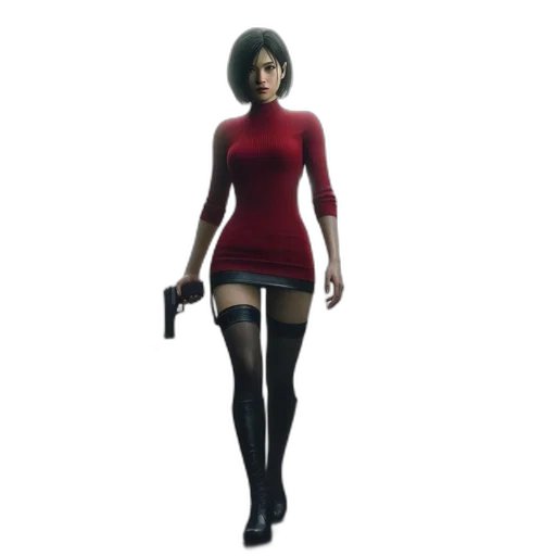 dress, weapon, staff, concept art transparent PNG cut-out