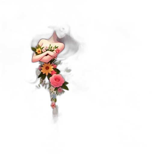 flower, mask, weapon, staff transparent PNG cut-out