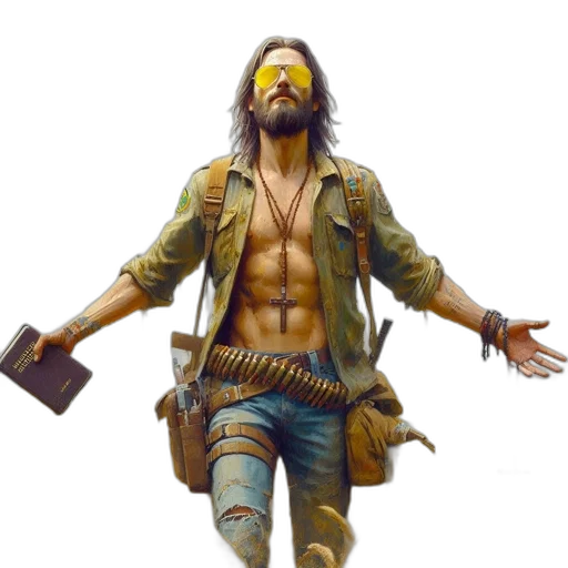 jacket, concept art, fantasy art, 3d render transparent PNG cut-out