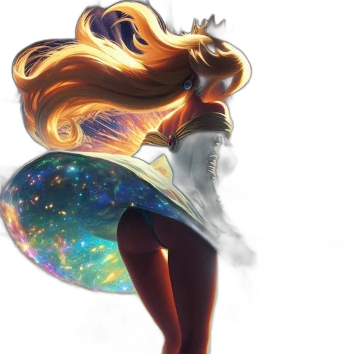 dress, hair, concept art, fantasy art transparent PNG cut-out