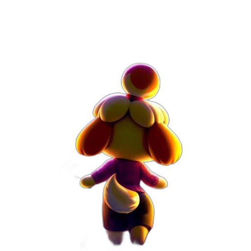 robot, creature, staff, flower transparent PNG cut-out
