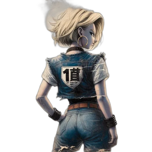 jacket, staff, dress, weapon transparent PNG cut-out