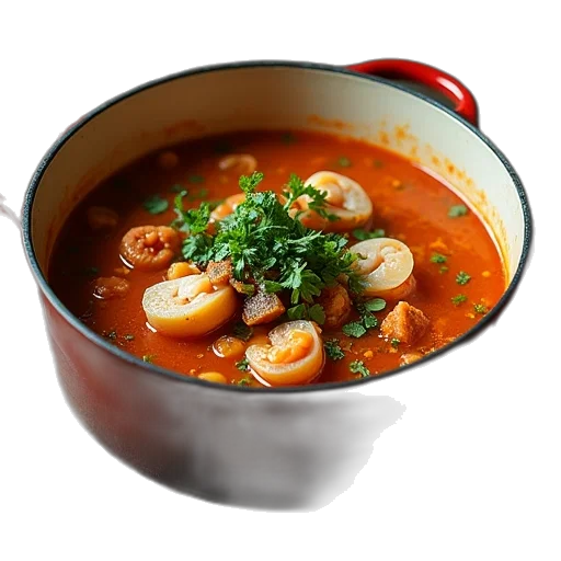 food, photorealistic, 3d render, pot transparent PNG cut-out