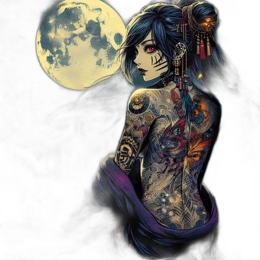 dress, mask, fantasy art, comic book art transparent PNG cut-out