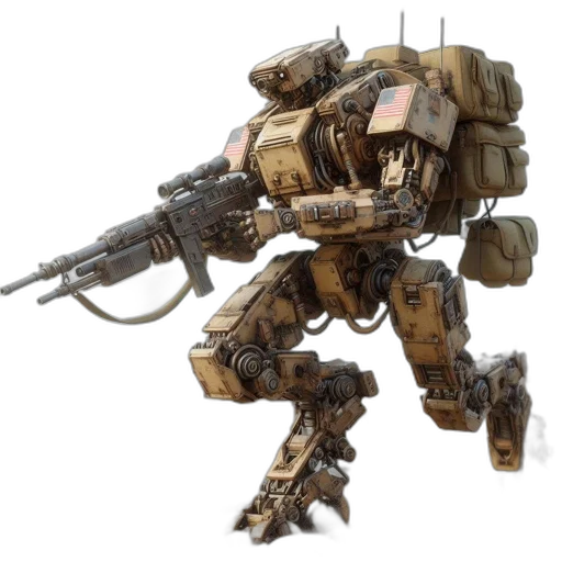 robot, weapon, animal, concept art transparent PNG cut-out
