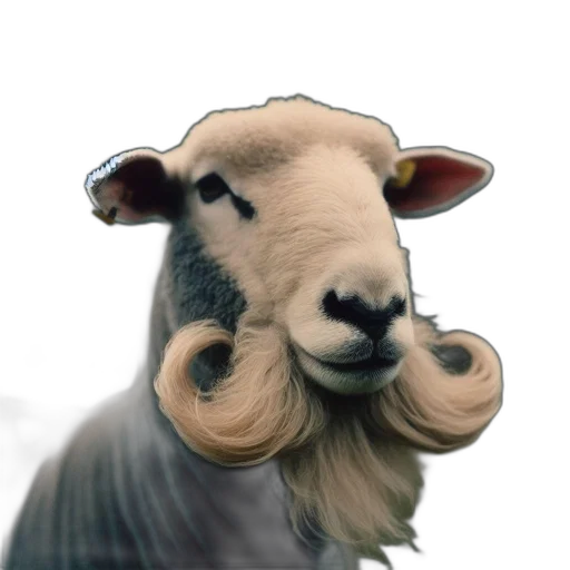 animal, hair, face, creature transparent PNG cut-out