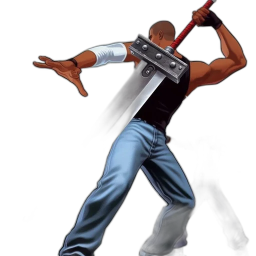 weapon, sword, staff, robot transparent PNG cut-out