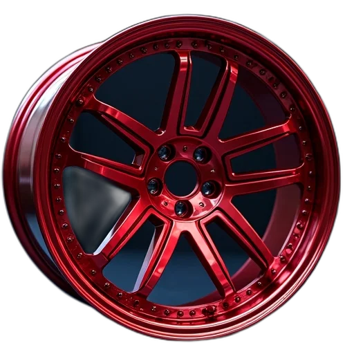 car, 3d render, red, blue transparent PNG cut-out