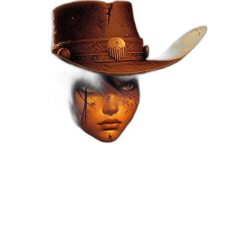hat, mask, face, staff transparent PNG cut-out