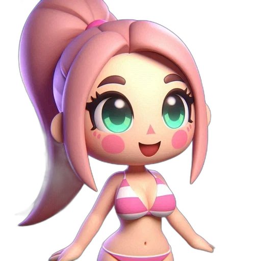 3d render, concept art, cartoon, anime transparent PNG cut-out