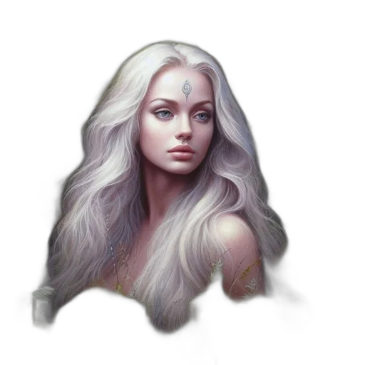face, hair, dragon, crown transparent PNG cut-out