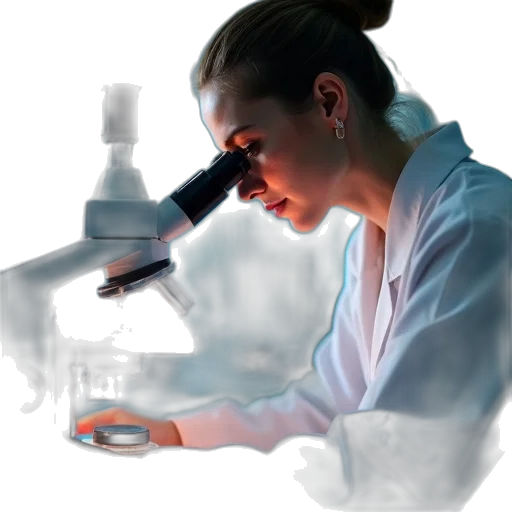 concept art, photorealistic, oil painting, scientist transparent PNG cut-out