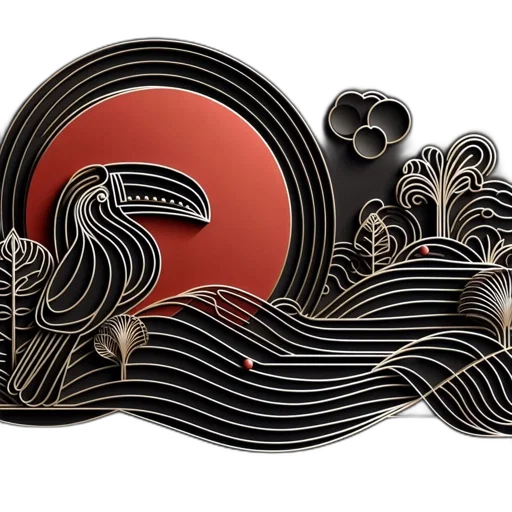 dragon, jewelry, 3d render, fantasy art transparent PNG cut-out