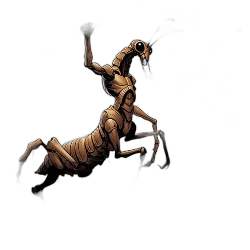 dragon, creature, animal, staff transparent PNG cut-out