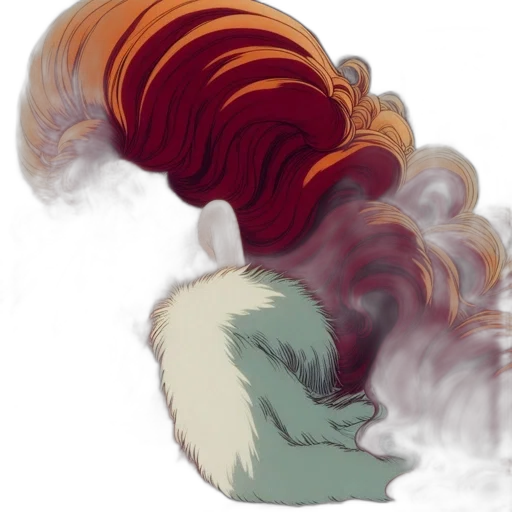 hair, mask, dragon, creature transparent PNG cut-out