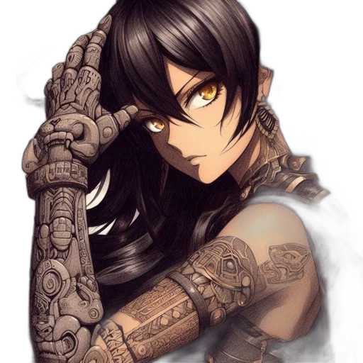weapon, sword, face, jewelry transparent PNG cut-out