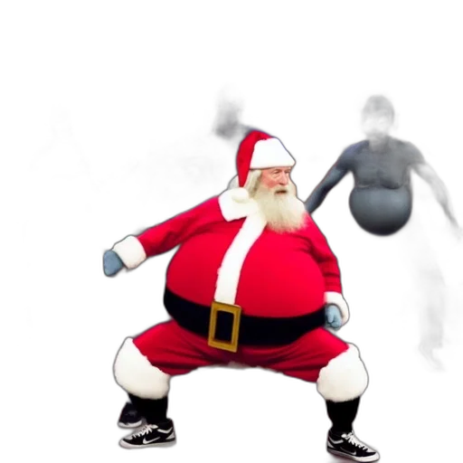 concept art, 3d render, santa, claus transparent PNG cut-out