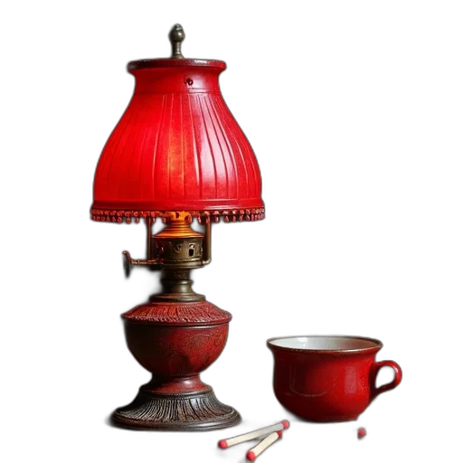 furniture, 3d render, photorealistic, red transparent PNG cut-out