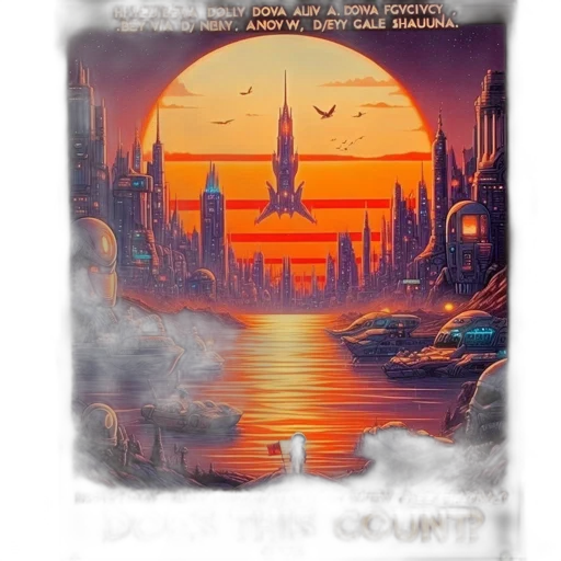 concept art, comic book art, fantasy art, outer space transparent PNG cut-out