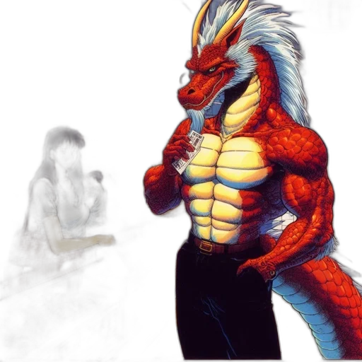 dragon, creature, animal, jacket transparent PNG cut-out