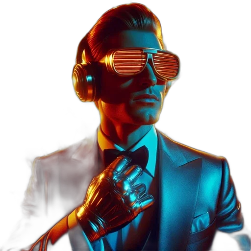 jacket, robot, mask, staff transparent PNG cut-out