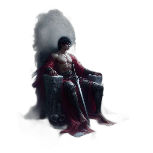 crown, sword, staff, dragon transparent PNG cut-out