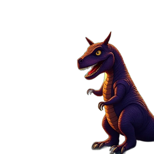 dragon, animal, creature, staff transparent PNG cut-out