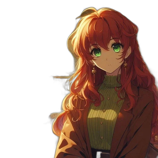 jacket, staff, face, weapon transparent PNG cut-out