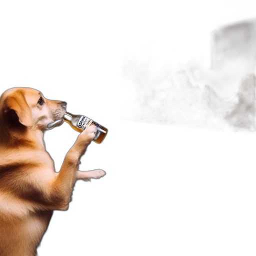 animal, photorealistic, concept art, fire transparent PNG cut-out