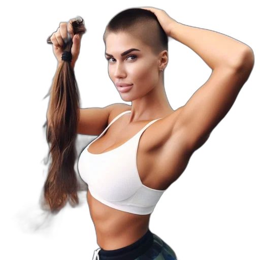 hair, weapon, photorealistic, concept art transparent PNG cut-out