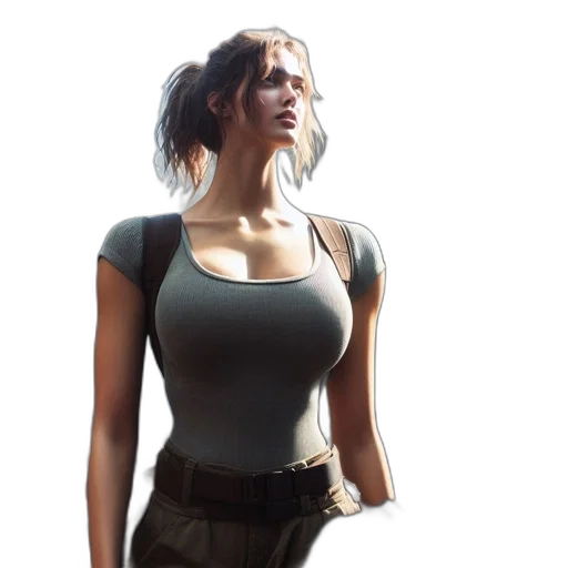 dress, jacket, 3d render, concept art transparent PNG cut-out