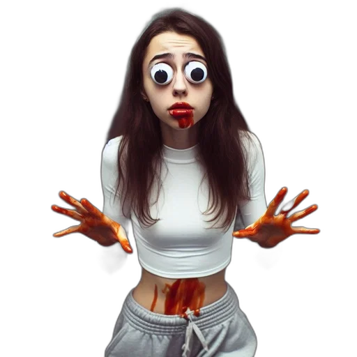 creature, face, mask, photorealistic transparent PNG cut-out