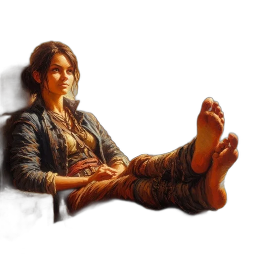 shoes, photorealistic, concept art, oil painting transparent PNG cut-out