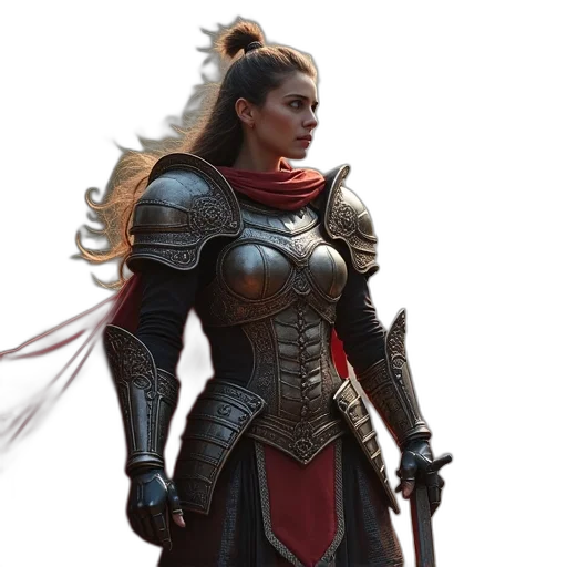 sword, concept art, fantasy art, 3d render transparent PNG cut-out
