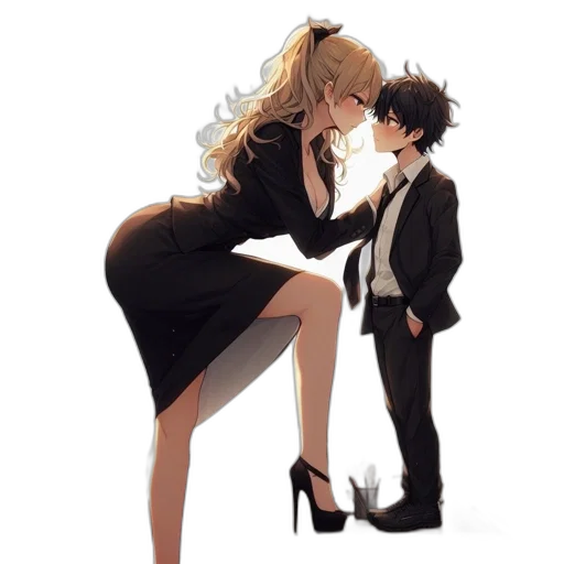 dress, anime, concept art, cartoon transparent PNG cut-out