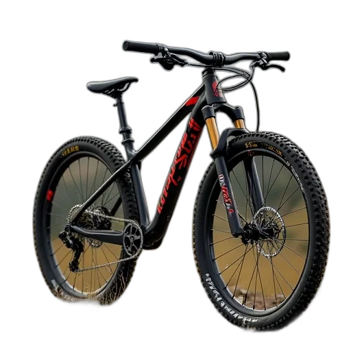 3d render, photorealistic, mountain, bike transparent PNG cut-out