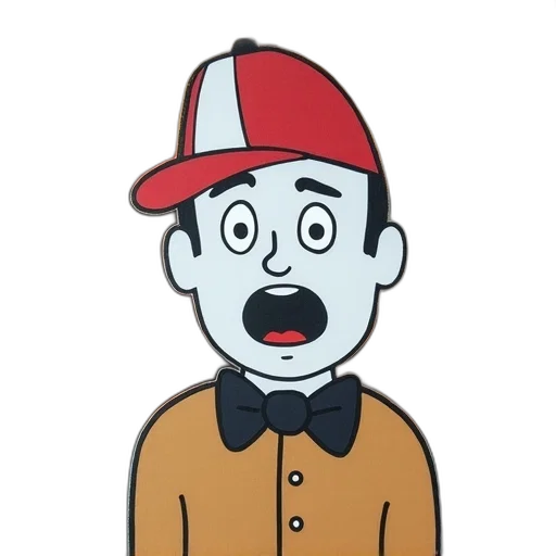 hat, staff, face, cartoon transparent PNG cut-out