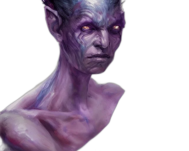 face, creature, mask, staff transparent PNG cut-out