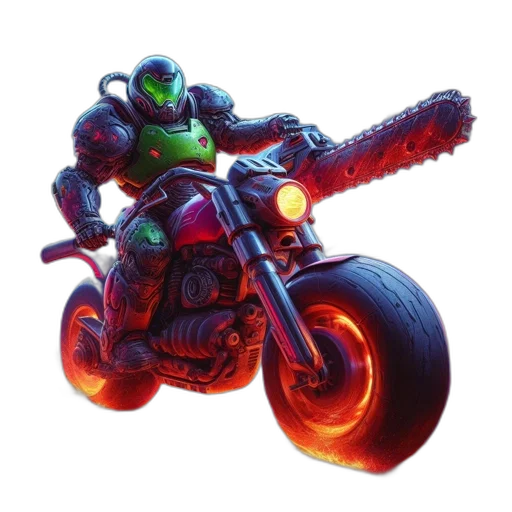 weapon, robot, concept art, 3d render transparent PNG cut-out