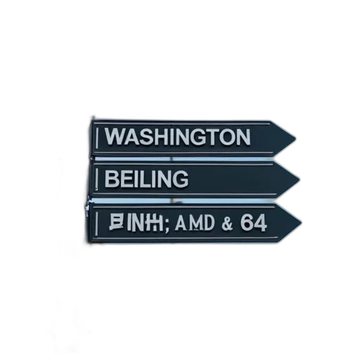 3d render, street, sign, top transparent PNG cut-out