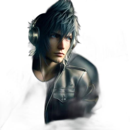 jacket, face, dragon, photorealistic transparent PNG cut-out
