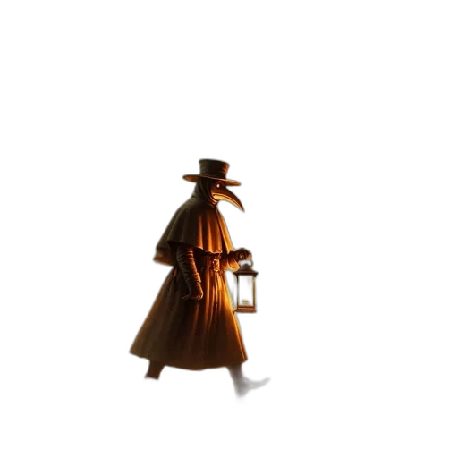 hat, dress, staff, umbrella transparent PNG cut-out