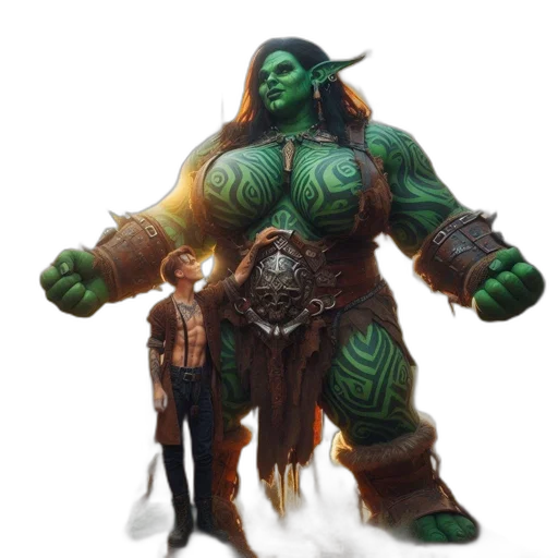 staff, creature, concept art, fantasy art transparent PNG cut-out