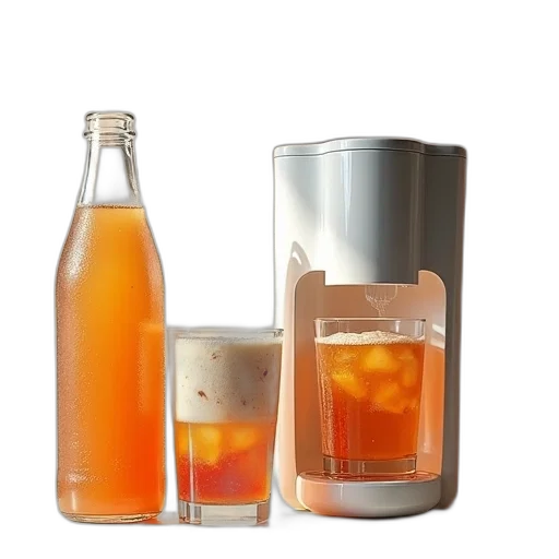 bottle, 3d render, sodastream, infuse transparent PNG cut-out