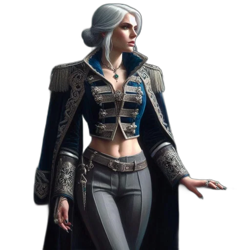 jacket, concept art, fantasy art, 3d render transparent PNG cut-out