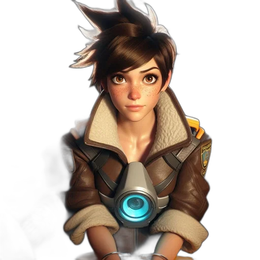 jacket, staff, face, weapon transparent PNG cut-out